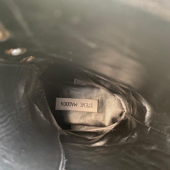 VINTAGE Steve Madden Helmet 1990s Platform Combat Boot Sz 8 - Picture 12 of 12